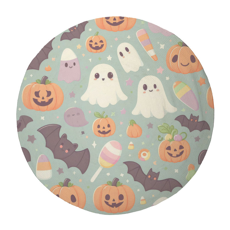Soft Phantom Glow Braided Rug, Round 5'