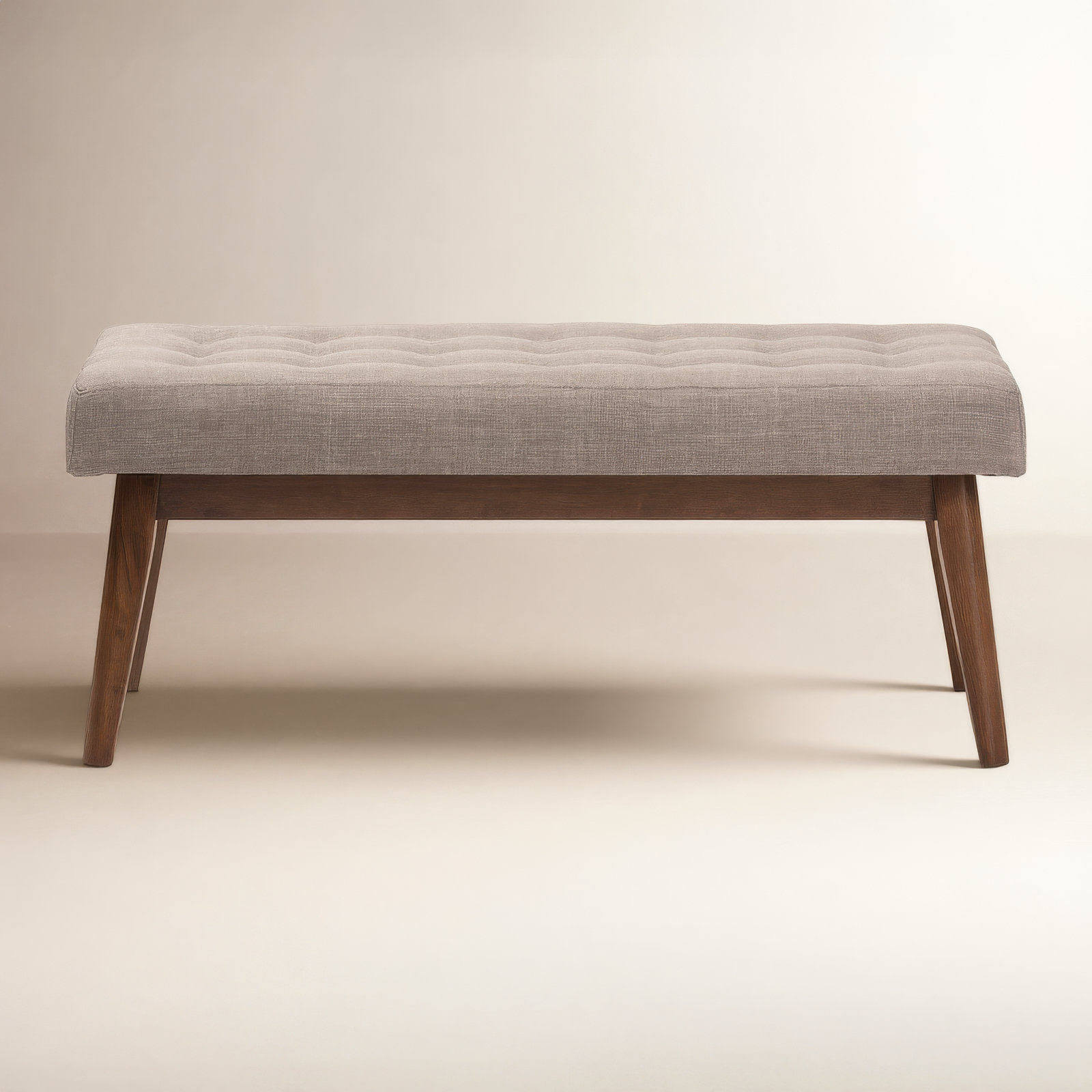 Harris 43" Entryway Bench, Light Gray
