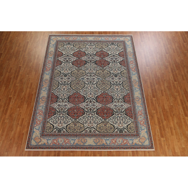 Tapis turc floral en laine 9 x 12