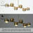 Bhagwan 6 - Light Kitchen Island Linear LED Pendant
