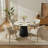47.24" Marble Look Round Sintered Stone Pedestal Dining Table-1310728892-1310728895