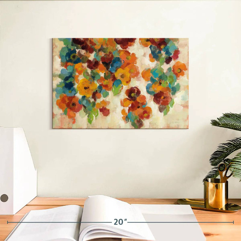 Fleurs épices et turquoise Avery, H 8 po x l 12 po