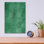 «Merry & Bright Green» par Susan Ball, art mural en verre acrylique