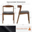 Chaise de salle à manger rembourrée avec dossier courbé 19,1 "Raeann ScandinRaeannn-206027449-206418550