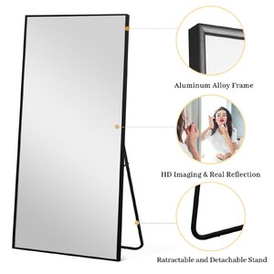 Latitude Run® Aintzane Rectangle Metal Mirror & Reviews | Wayfair