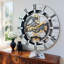 Horloge murale ronde surdimensionnée de 24 po pour le salon avec la collection Real Gear Gears Canada-101929733