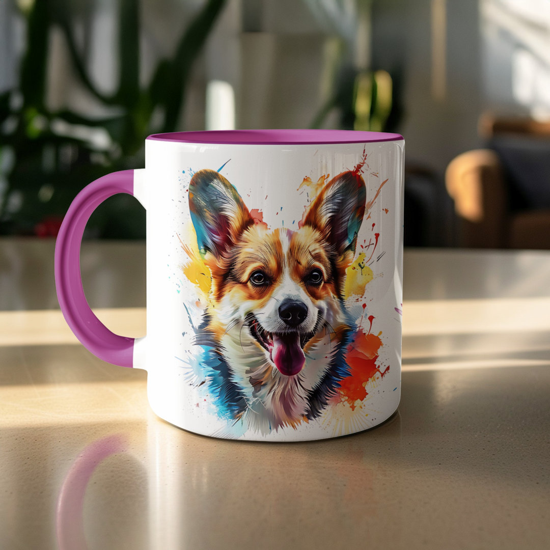 Watercolor Puppies Design 11oz Coffee Mug
