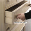 Armoire d'appoint multifonctionnelle en rotin rétro tissé