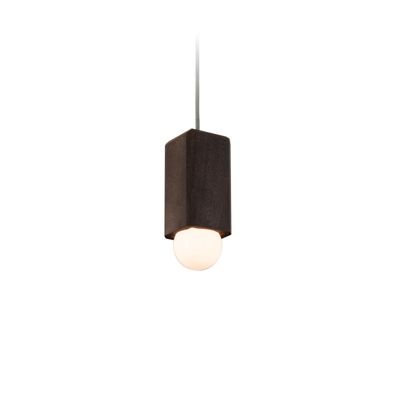 Cano 1 - Light Pendant, Incandescent, Dark Stained Walnut