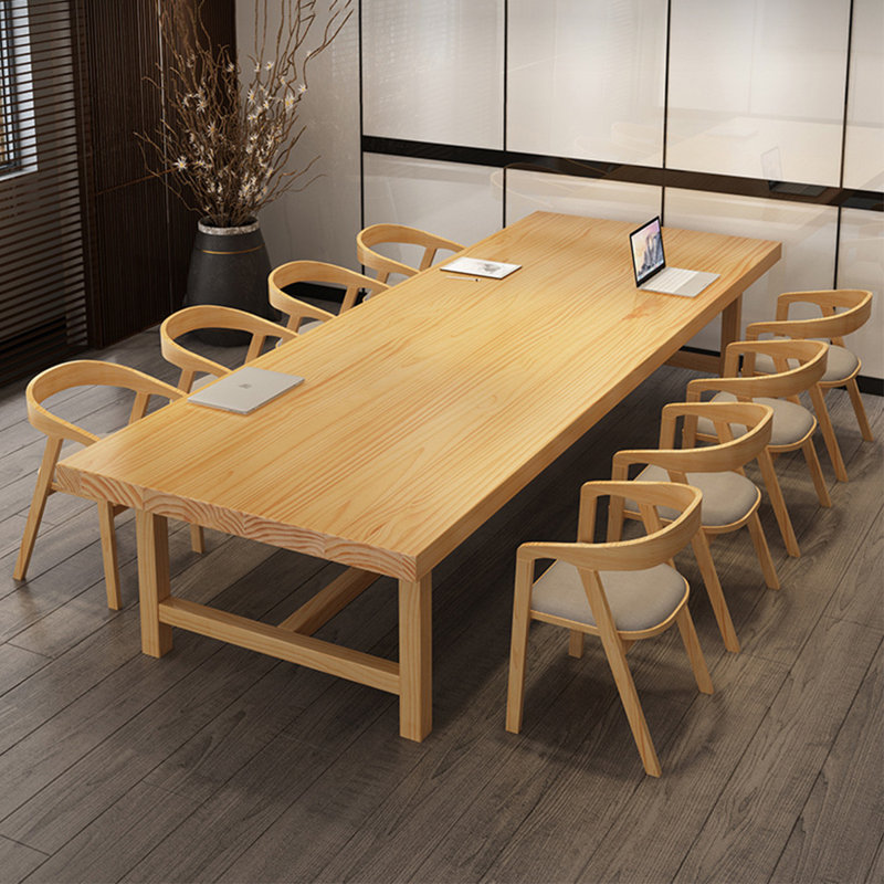Table de conférence Burlywood, H 29,53 po x L 86,61 po x l 35,43 po
