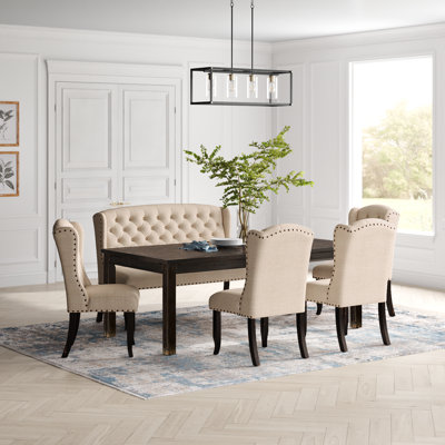 Adler Wood 6-Piece Dining Table Set