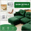 Tissu en chenille de canapé modulaire avec causeuse Cloud, dossier capitonné, conception ergonomique, mousse haute densité, installation facile, accoudoirs élégants, base en bois, convient aux salons-1223591897