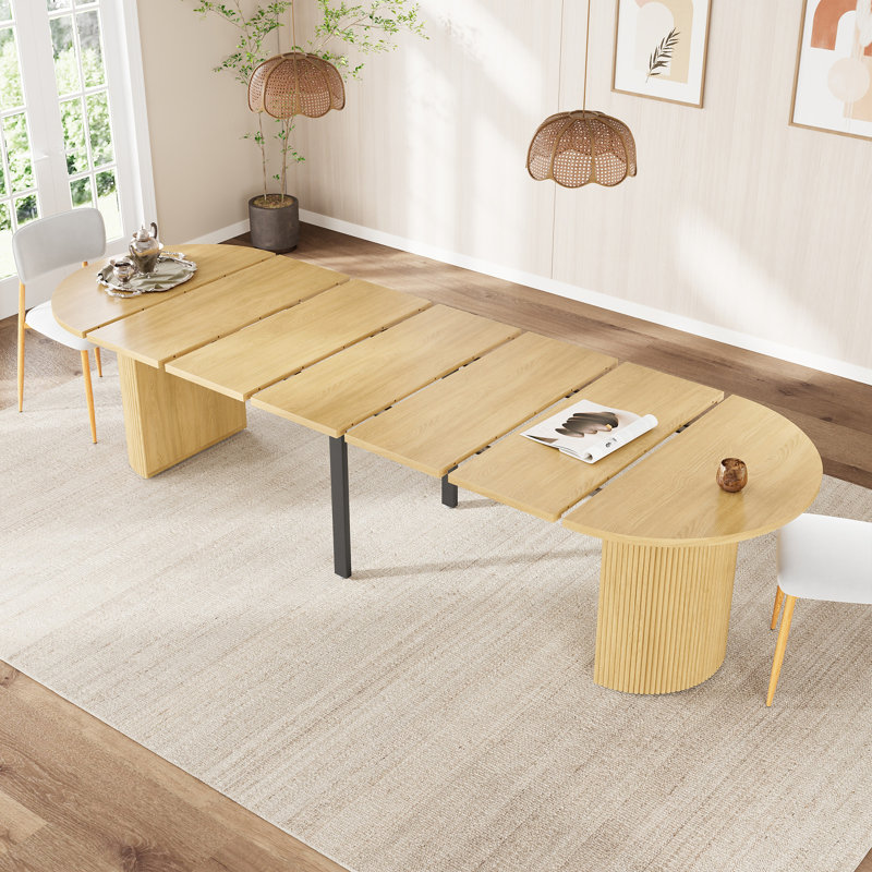 Table de salle à manger extensible, Natural
