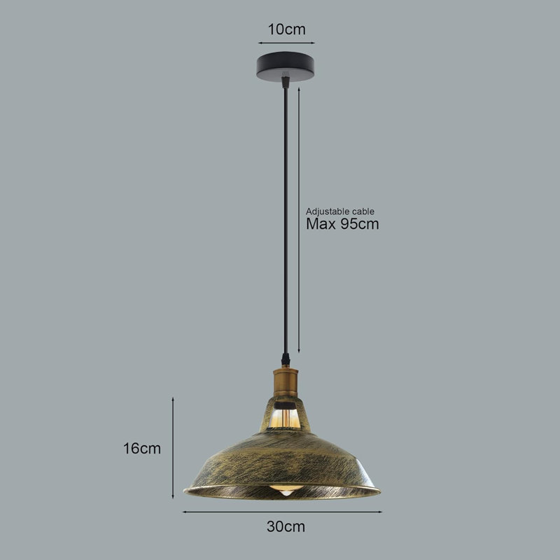 Ginter 1 - Light Pendant, Brushed Copper