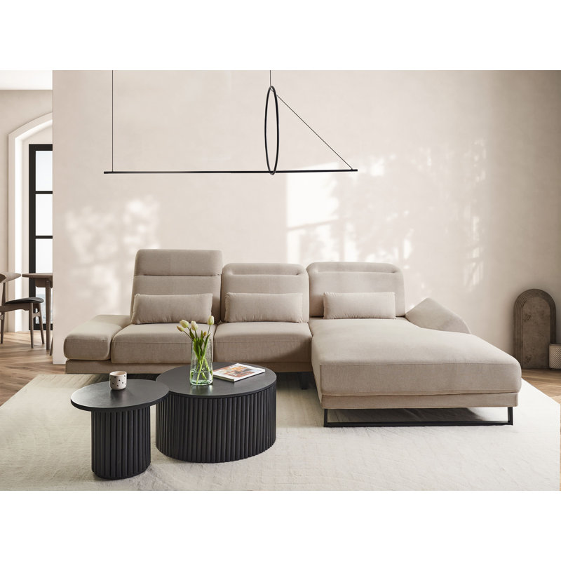 IKAST 4 Seater Reclining Sofa & Chaise, Taupe