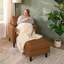 Fauteuil d'appoint et repose-pieds de rangement 32 W