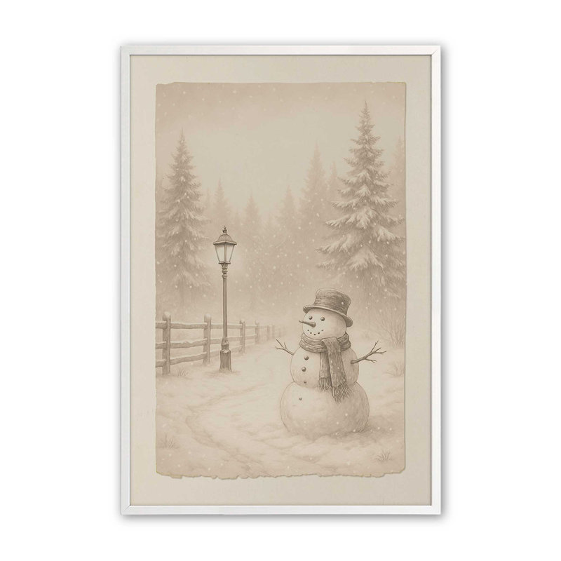 «Whispers of Winter», reproduction d'art, 11 po x 14 po, Blanc opaque