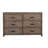 Solid Wood 60'' W 6 - Drawer Dresser