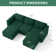BOX MODULE STO SOFA 90'' 5 Piece Upholstered Modular Sectional Sofa with Storage