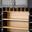 Armoire de rangement avec 4 tablettes réglables, tiroir caché-1526194992