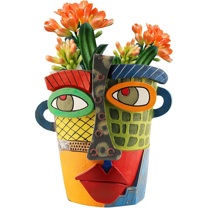 Abstract Face Planter Head Pot