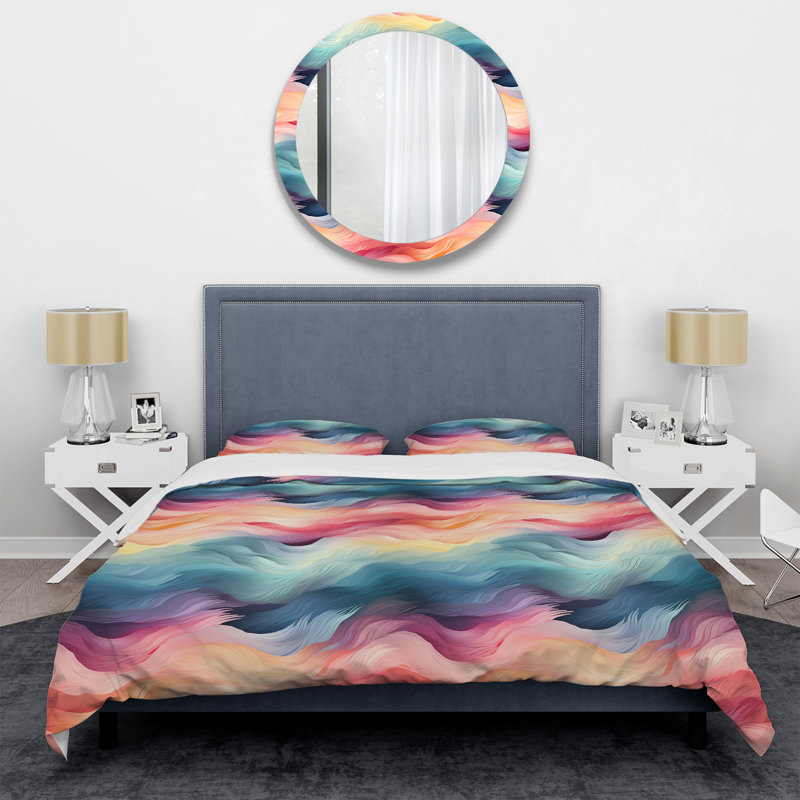 Literie Ethereal Whispers, Housse de couette pour très grand lit et 2 très