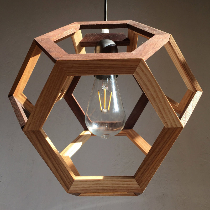 Chewelah 1 - Light Oil Geometric Pendant