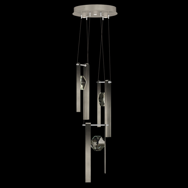 Aria 3 - Light LED Pendant, Soft Ombre Silver