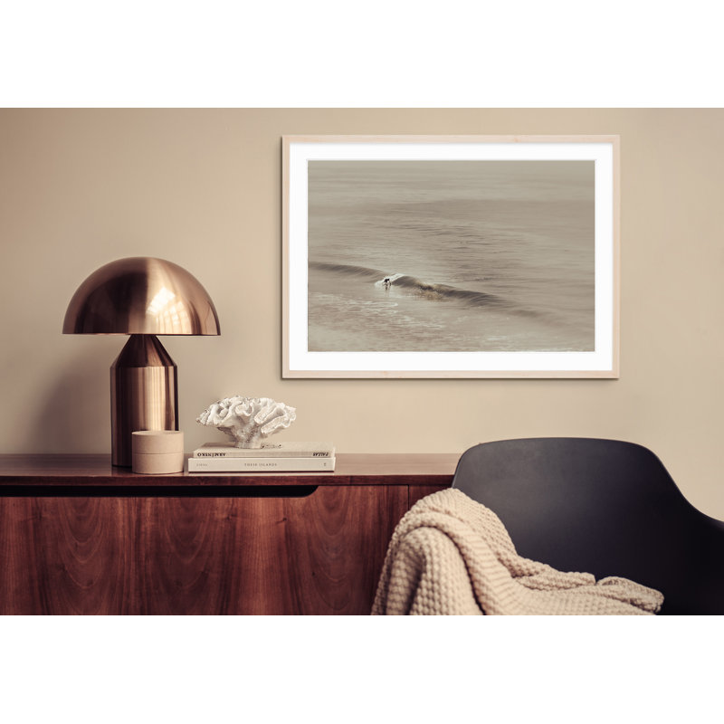 Longboard Surfer, 29" H x 40" W, Black