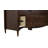 Brixton Solid Wood 6 Drawer Dresser Walnut