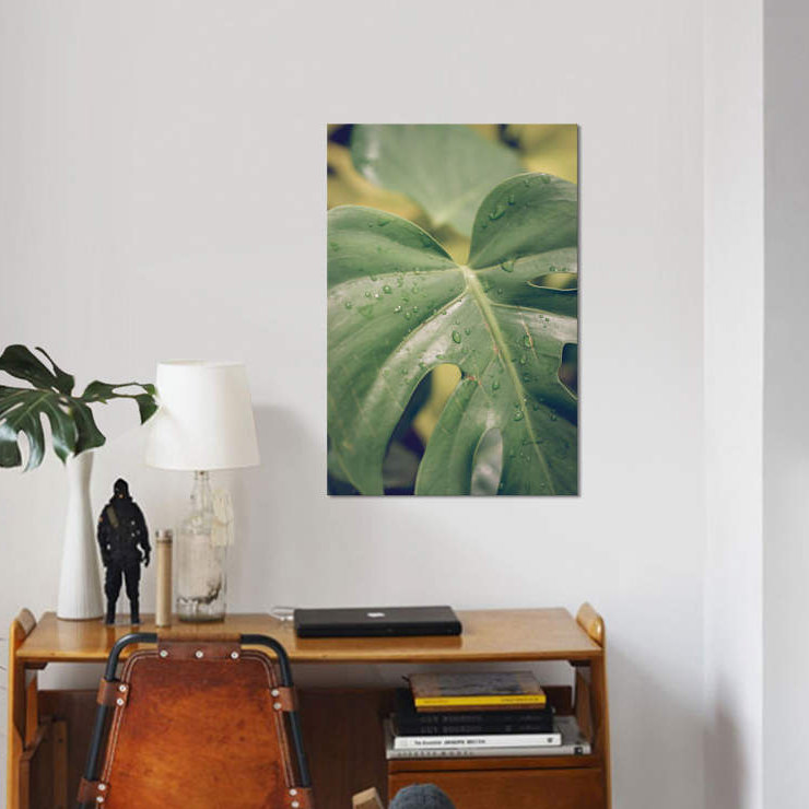 Feuilles VI - Impression sur toile, H 12 po x l 8 po x P 0,75 po, Toile tendue, Pas de tapis