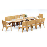 Atnas Outdoor - Piece Teak Dining Set