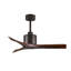 Mollywood - 42" Ceiling Fan - Textured Bronze Finish - Matte Black Blades-465038780-413141963-465038778
