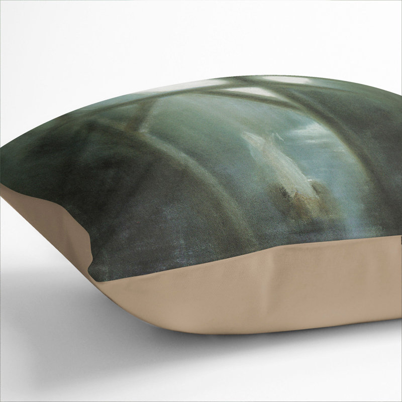 Night Vol.2 Square Throw Cushion, 40cm H x 40cm W x 15cm D, Stone