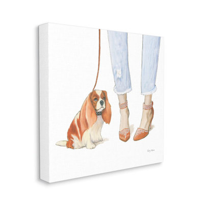 «Dog Walk Glam Sparkle Heels» par Emily Adams - impression