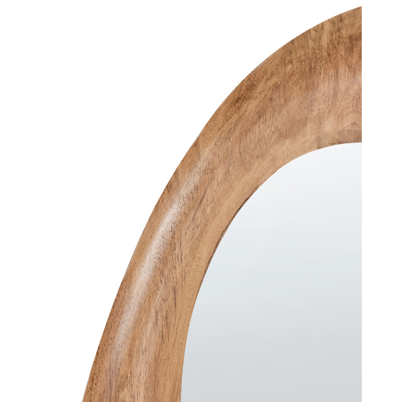 Solid Wood Irregular Floor Mirror