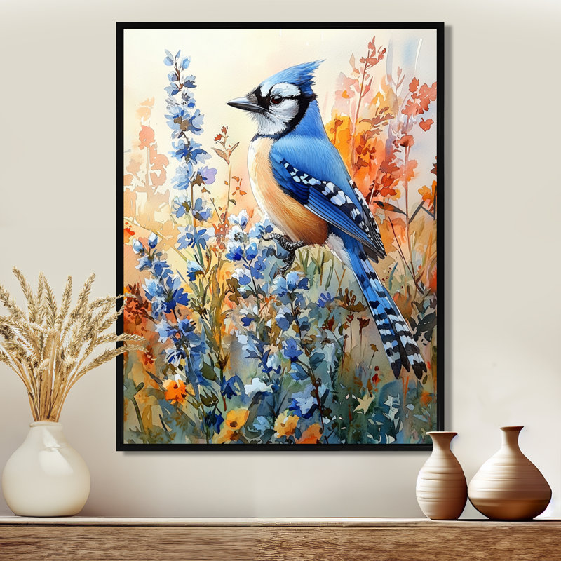 Gaines - animaux, art mural sur toile, Noir, Impression encadrée flottante, H 20 po x l 12 po