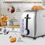 Toaster 2 Slice Best Rated - Stainless Steel Toaster Easy To Use With Removable Crumb Tray Two Slice Toaster-86454187