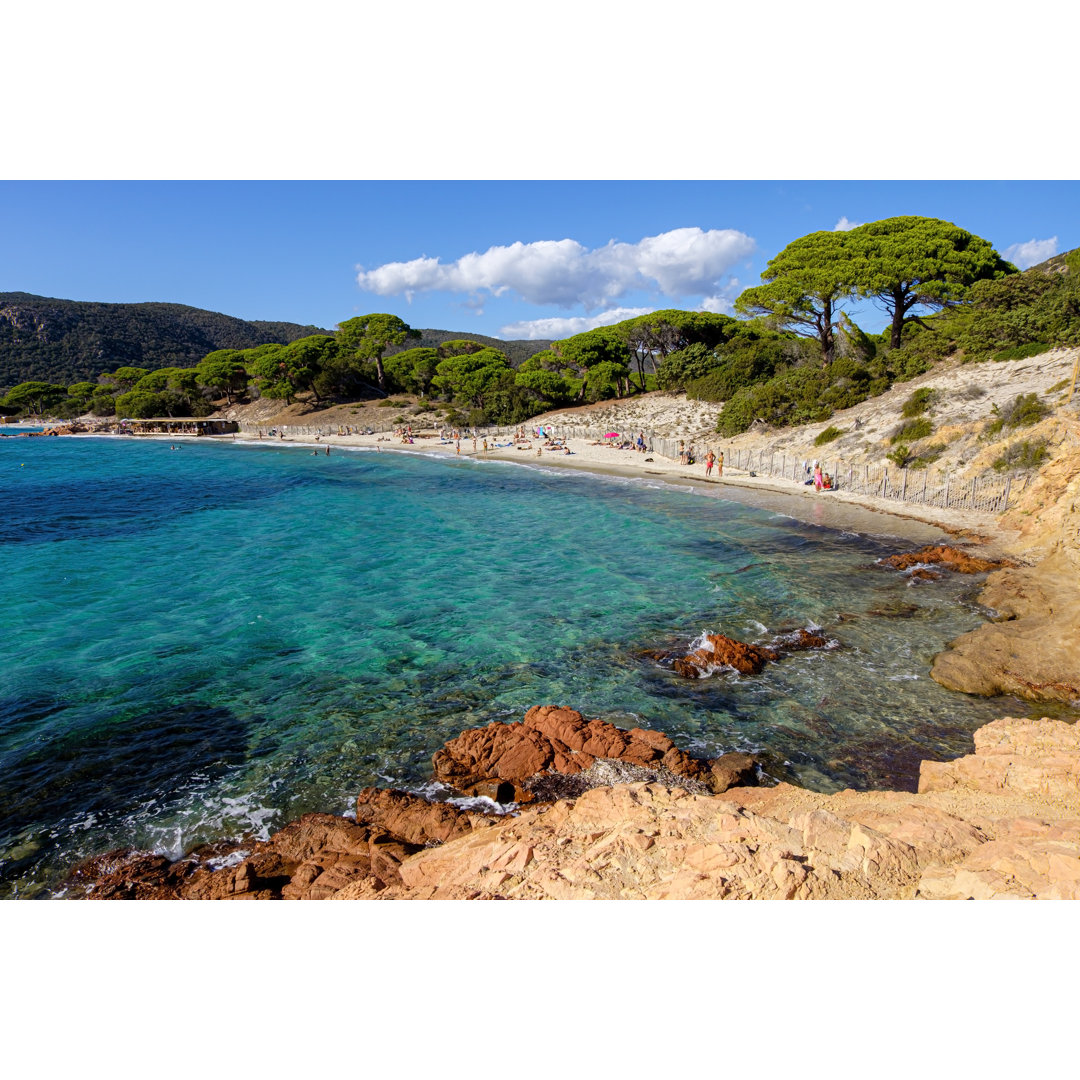 Der Strand plage de santa giulia - Leinwandbild