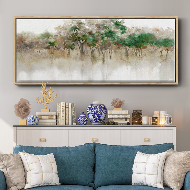 Subtle Meadow Reflections- Framed Canvas