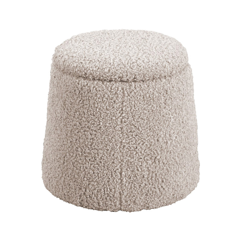 Repose-pieds rond polyvalent avec rembourrage de qualité supérieure et fonctionnalité de rangement pratique