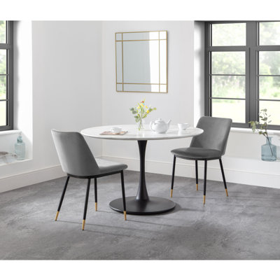 Gerson Round Metal Base Dining Table