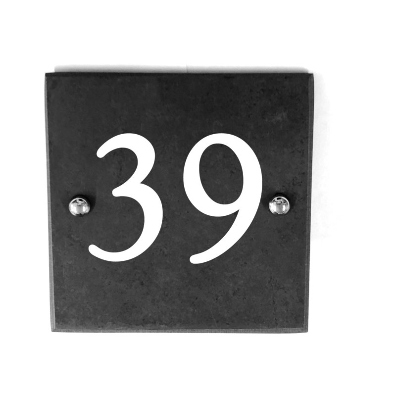Usher 15cm H Slate House Number