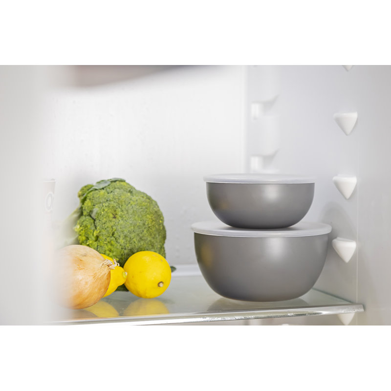 KitchenAid 4pc Meal Prep Bowls Set with Lids - Charcoal Grey