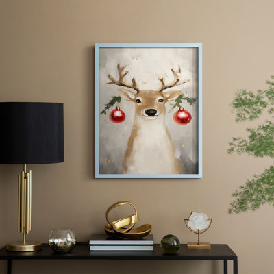 Christmas Holiday Art -Series 2-CLXXIX Framed Print - Solid Wood