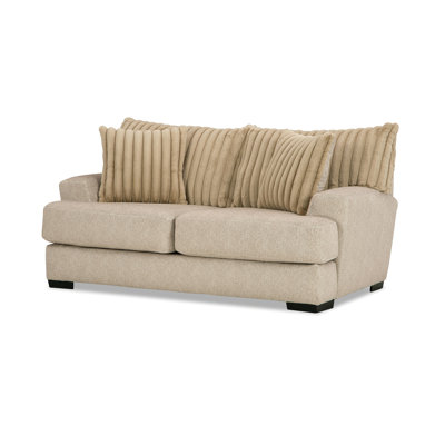 Causeuse transitionnelle l 72,4 po, brun clair
