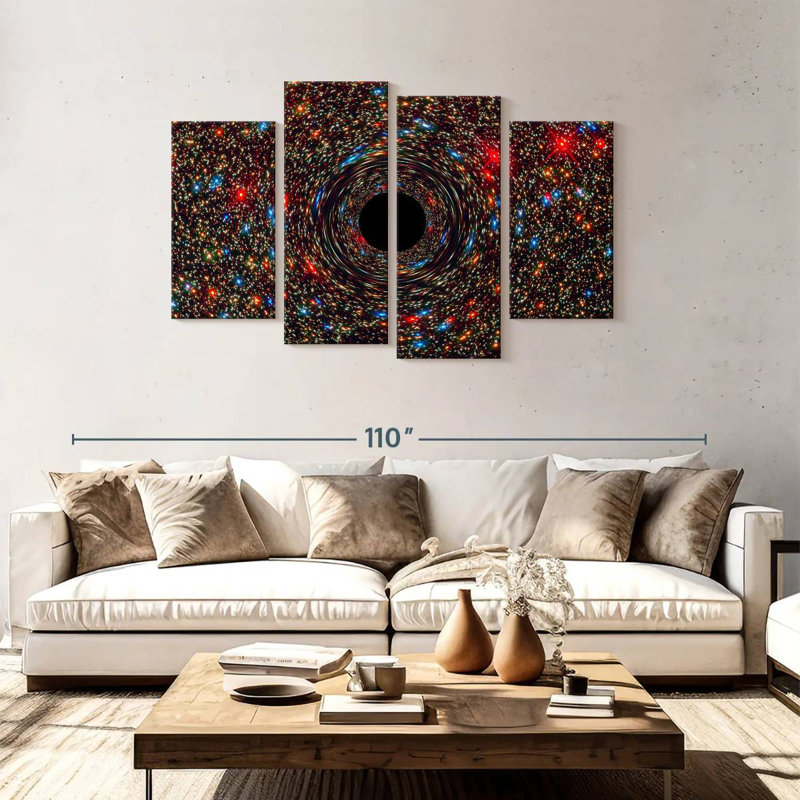 Oberle Galaxy M87 Black Hole, 48" H x 75" W