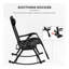 Chaises berçantes d'extérieur, chaise berçante inclinable et pliable inclinable avec oreiller, porte-gobelet et téléphone, conception combinée avec pieds pliants-806405242-806405247