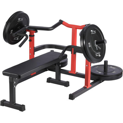 1050lbs Chest Press Machine With Converging Arms,bench Press Machine With Independent Flat Bench, Heavy Duty Bench Press Rack For Home Gym,chest Workout Equipment