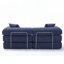 Canapé-lit modulaire Boneless pour petits appartements, conception convertible avec accoudoirs amovibles et matelas pliant, aucun assemblage requis, tissu en velours côtelé-1654428599